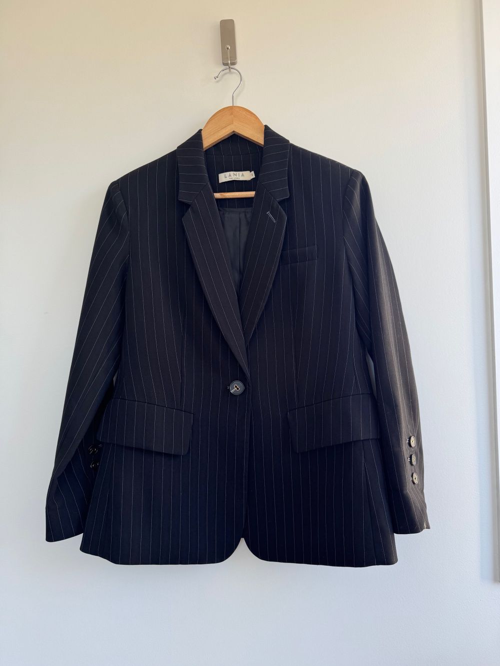Pinstripe jacket from Lania the label in size 10.