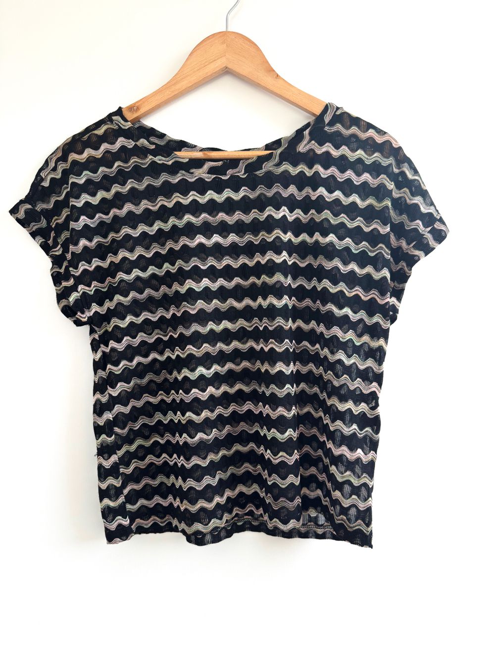 Missoni inspired semi-sheer top from Forever 21. Size S