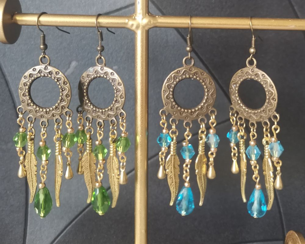 Handmade boho gypsy earrings