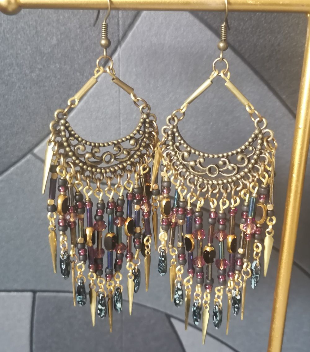 Handmade gypsy style earrings