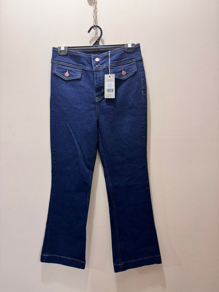 Boden Button Detail Bootcut Jeans – Size 8 (Brand New)