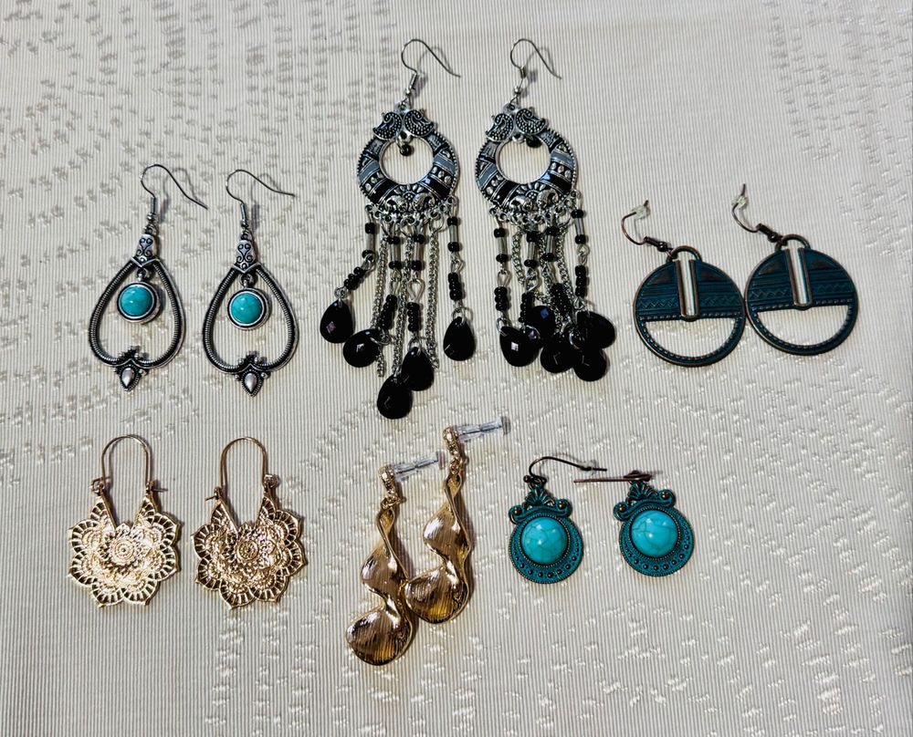 6 Pairs of Earrings – Mixed Bundle