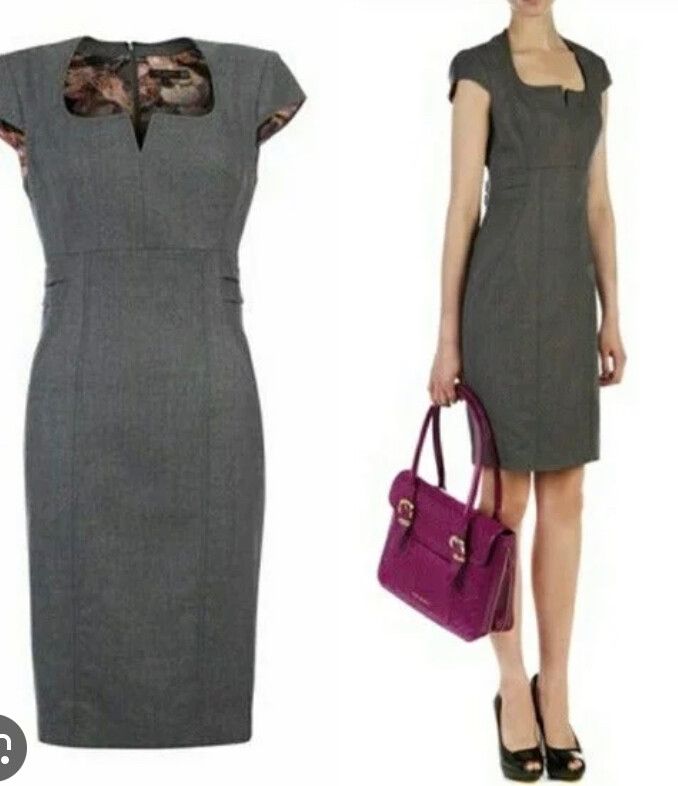 Ted Baker Tailored Wool Blend Dress