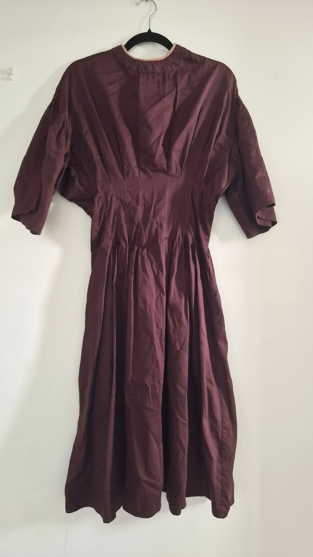 Cord Burgundy Midi Dress