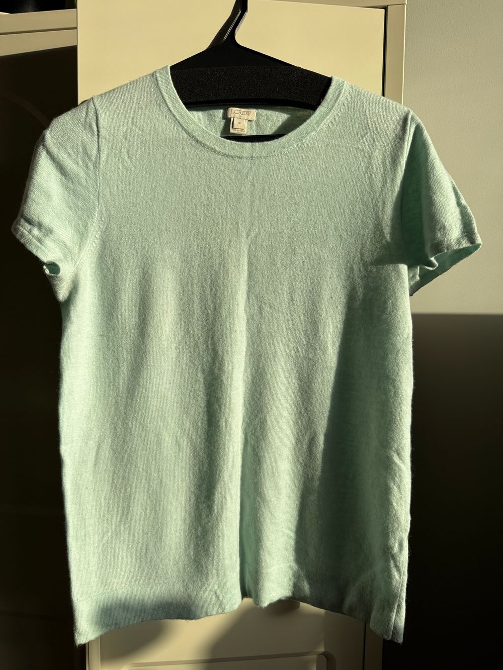 J.Crew Green Knit Short Sleeve Top
