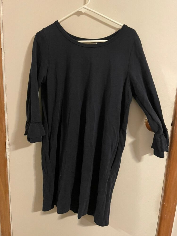 Long Sleeve Blue Dress