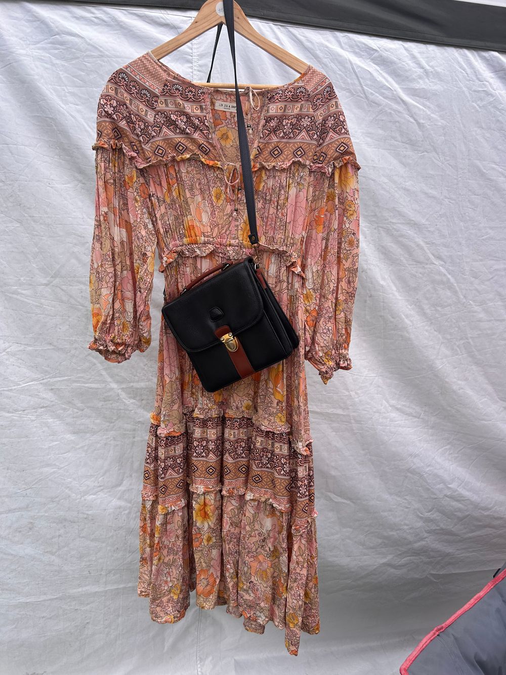 Boho dress and bag