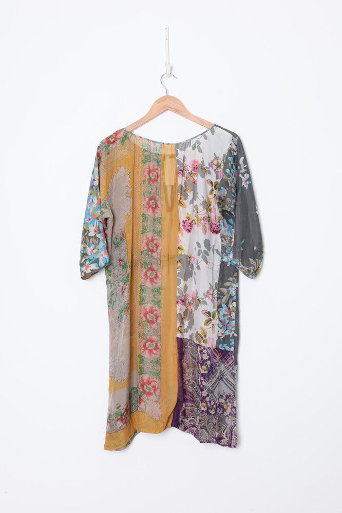 Johnny was silk dress