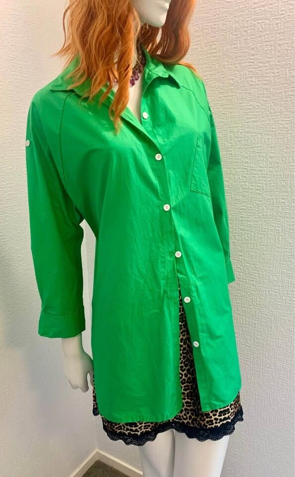 Apple Green Cotton Shirt - Size 12-14