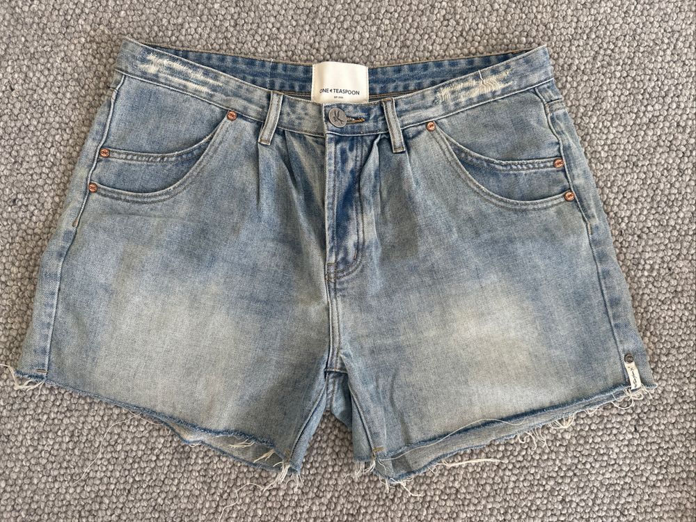 One Teaspoon Blue Denim Shorts s14