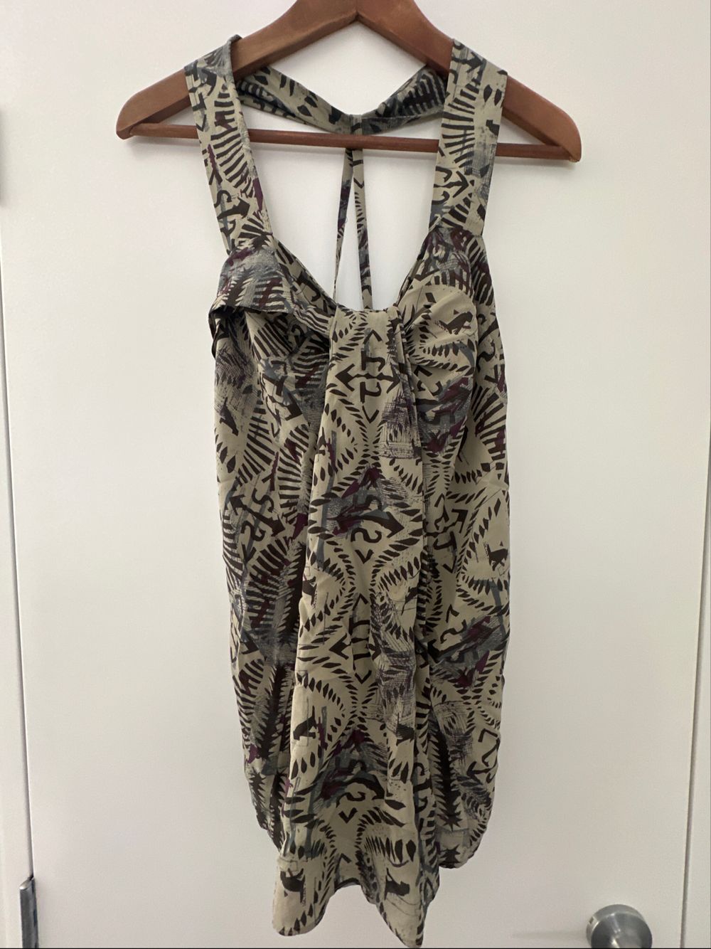 All Saints silk halter top