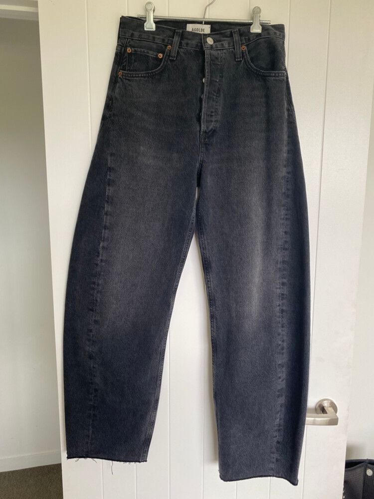 Agolde Black Luna Pieced Jeans