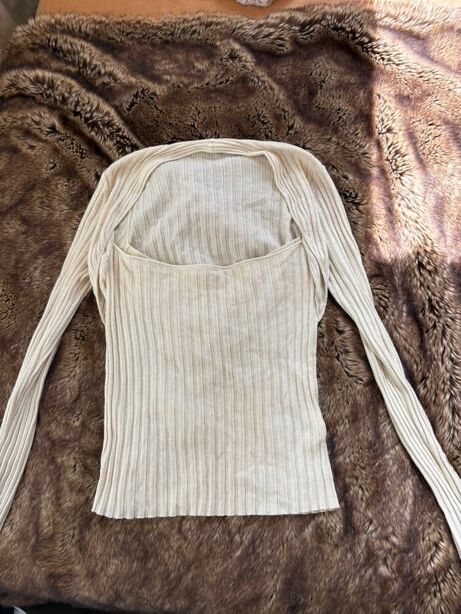 Marle Cream Knit Top cotton merino OEKO-TEX