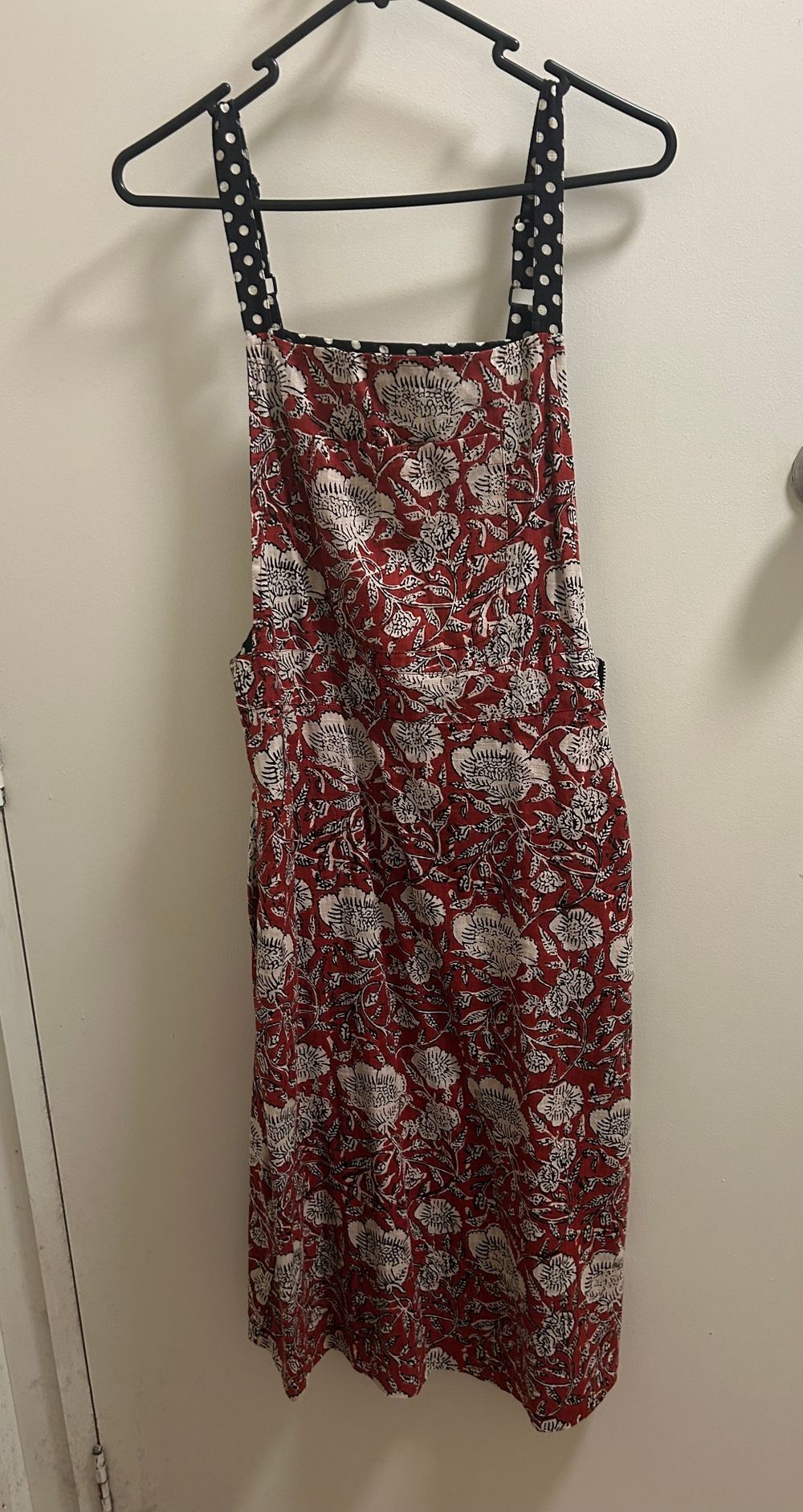 Reversible pinafore dress