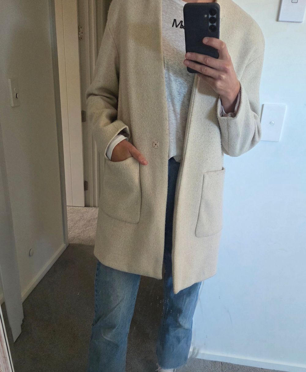 Zara Beige Coat Size XS