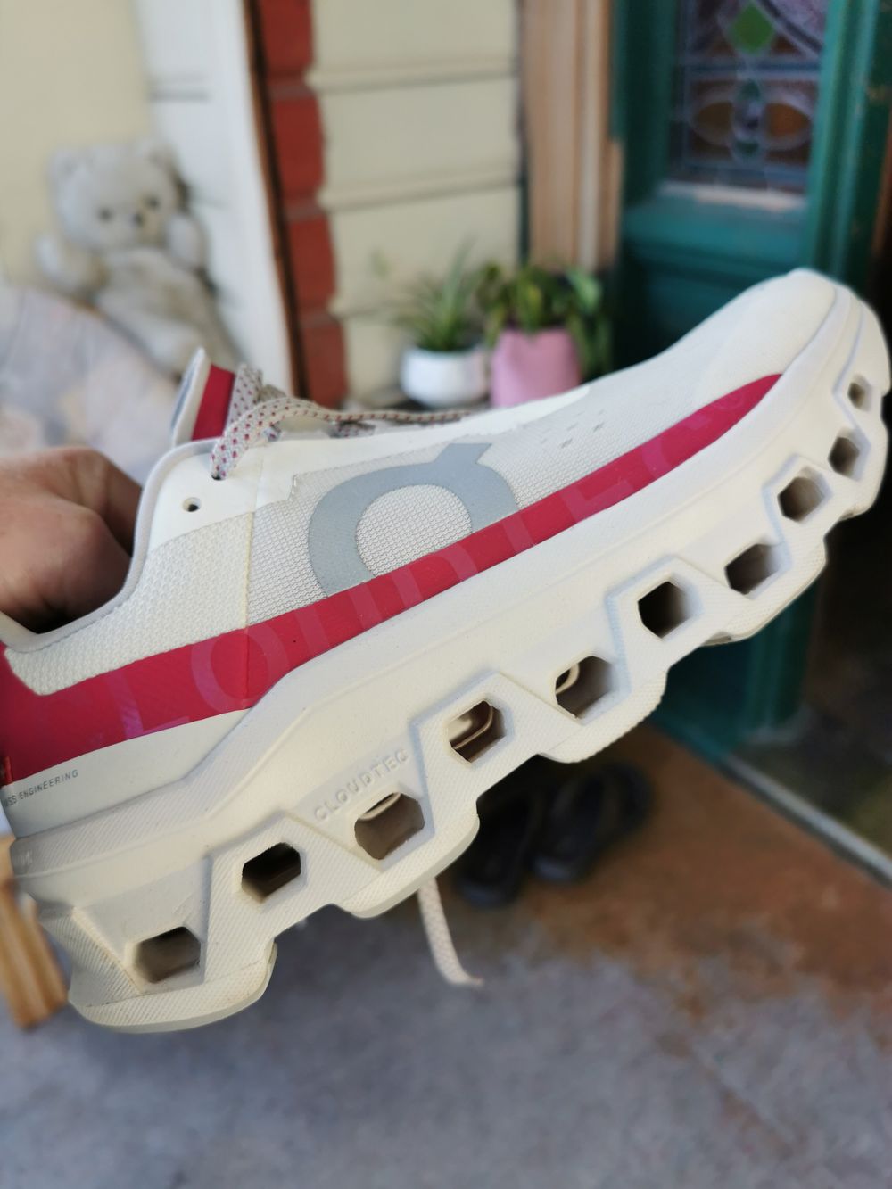 On Running White Red Sneakers