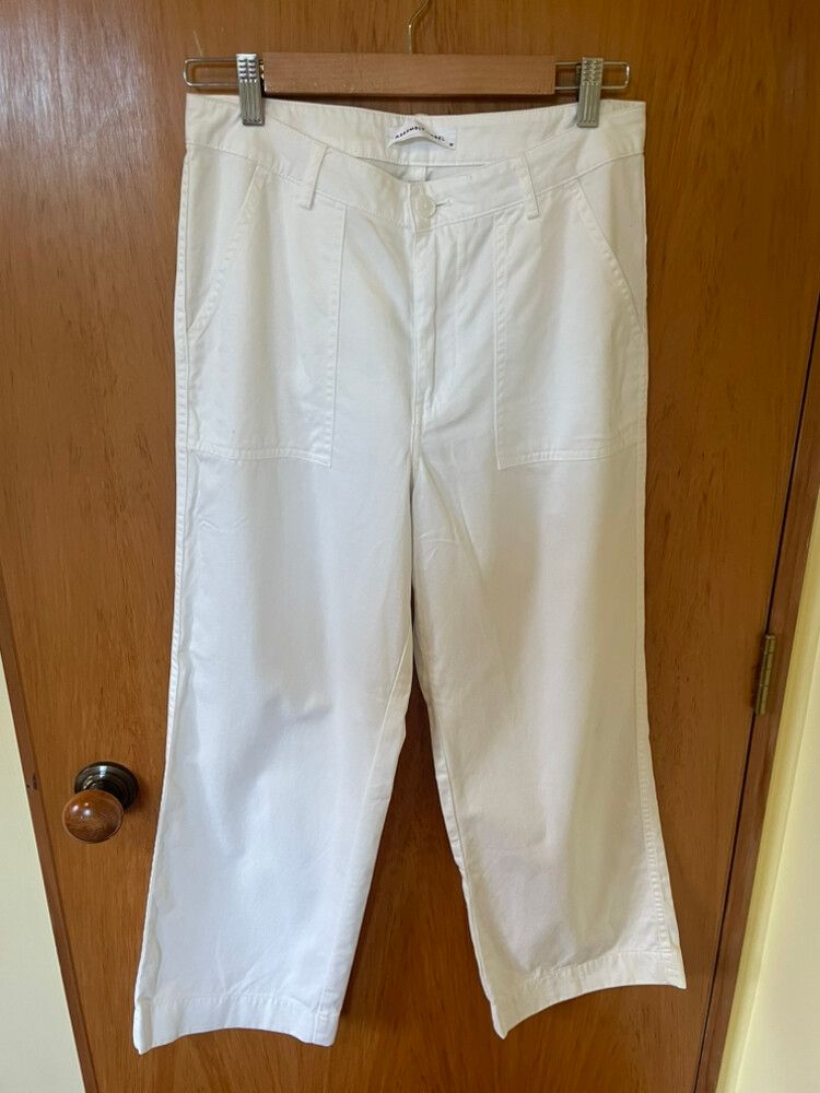 Assembly Label White Cropped Pants
