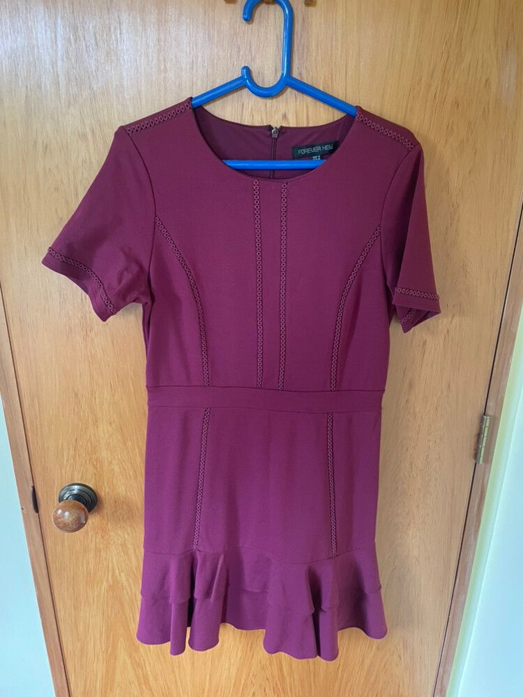 Forever New Burgundy Dress