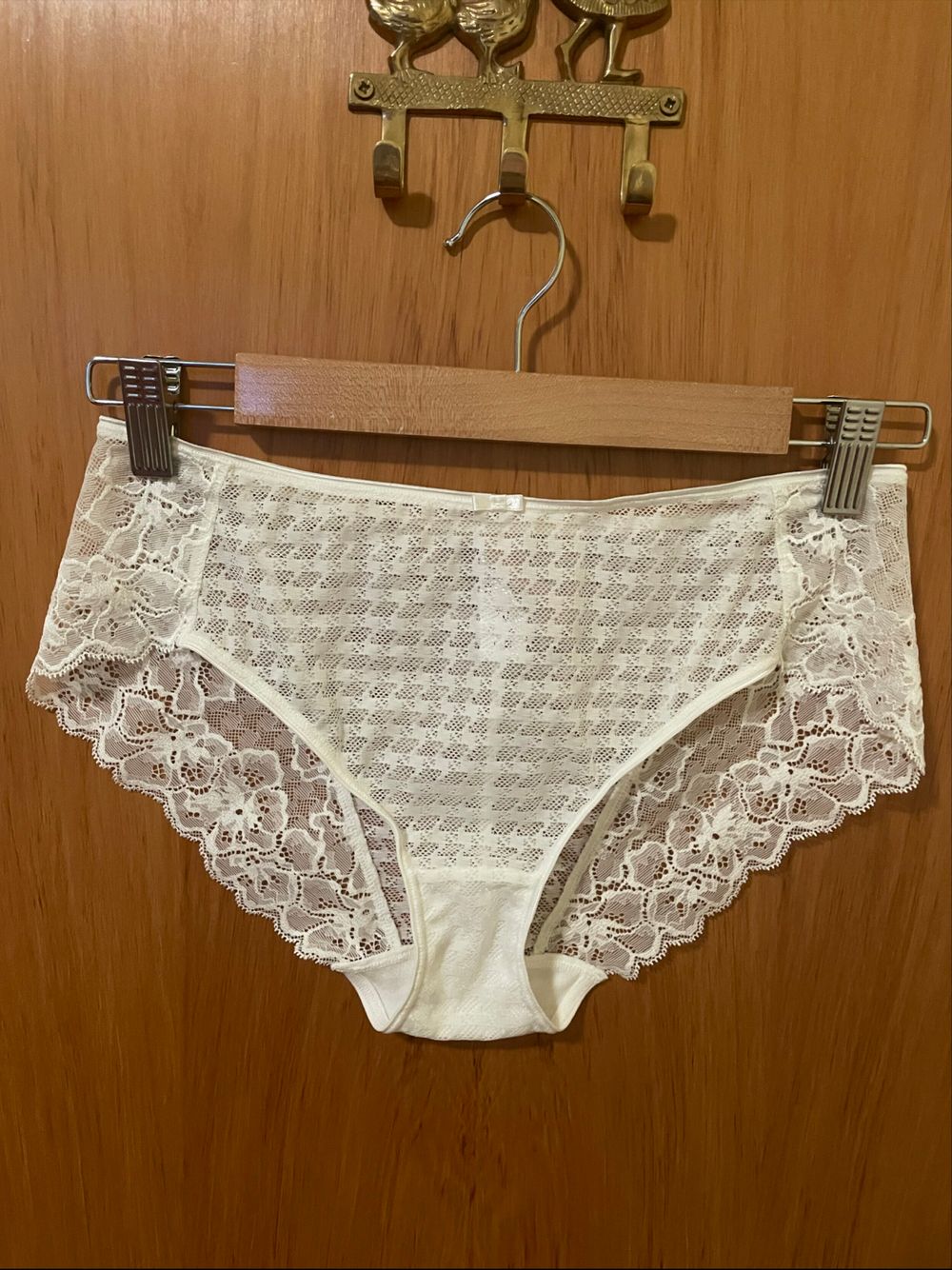 White Lace Briefs