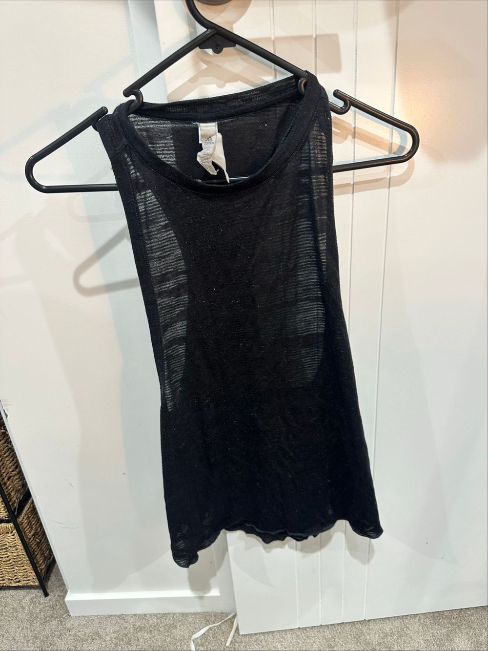 Adidas Black Sheer Tank Top
