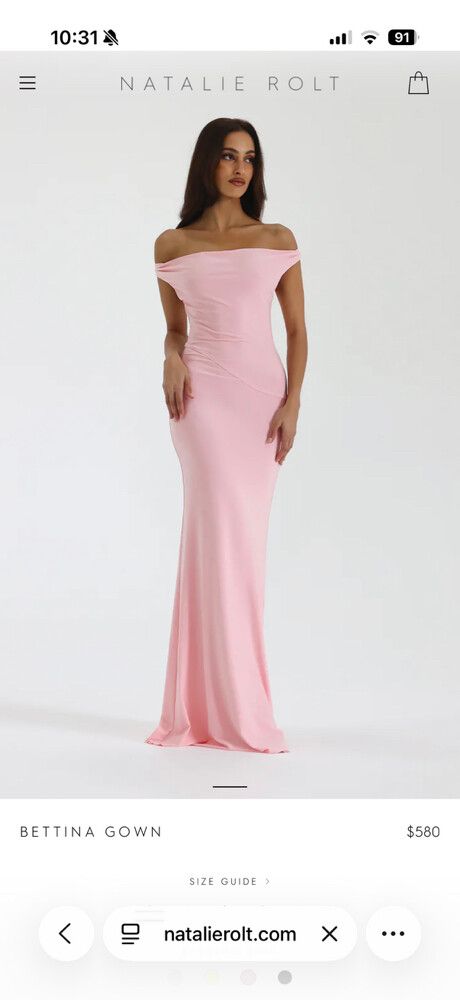 open lace back dress Natalie Rolt Monika Gown main image 0