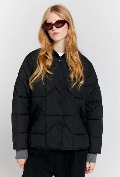 Karen walker monochrome quilted jacket