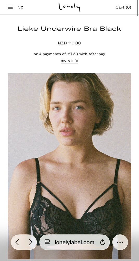 Lonely Lieke Underwire Bra - Black