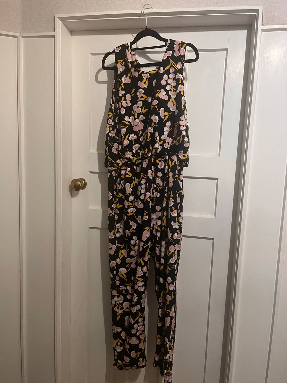 Thing Thing Black Floral Jumpsuit