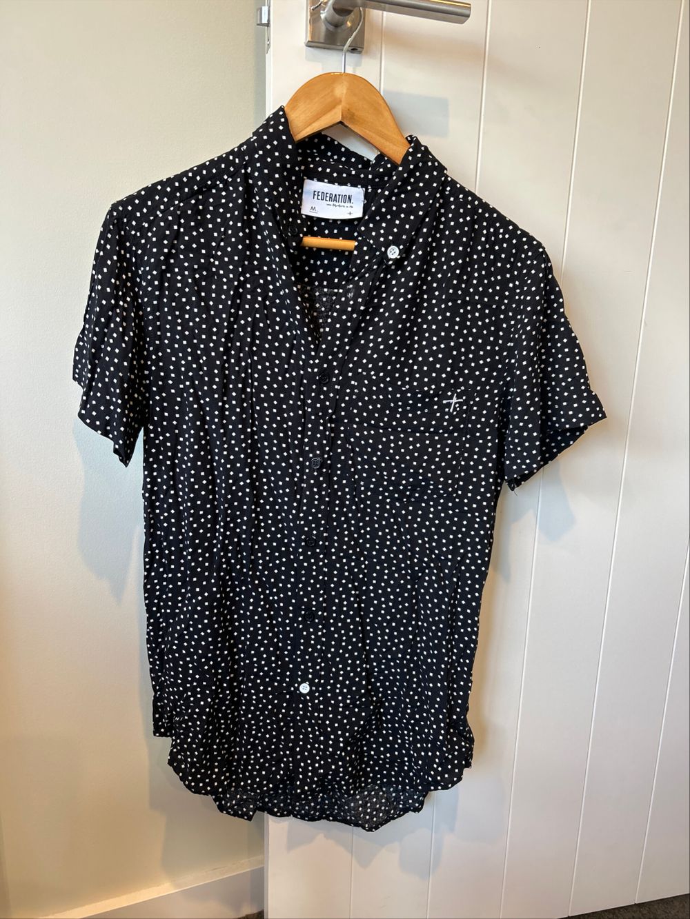 Federation Black White Spot Shirt