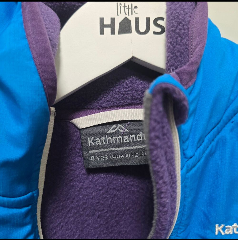 Kathmandu Blue and Purple Fleece Jacket
