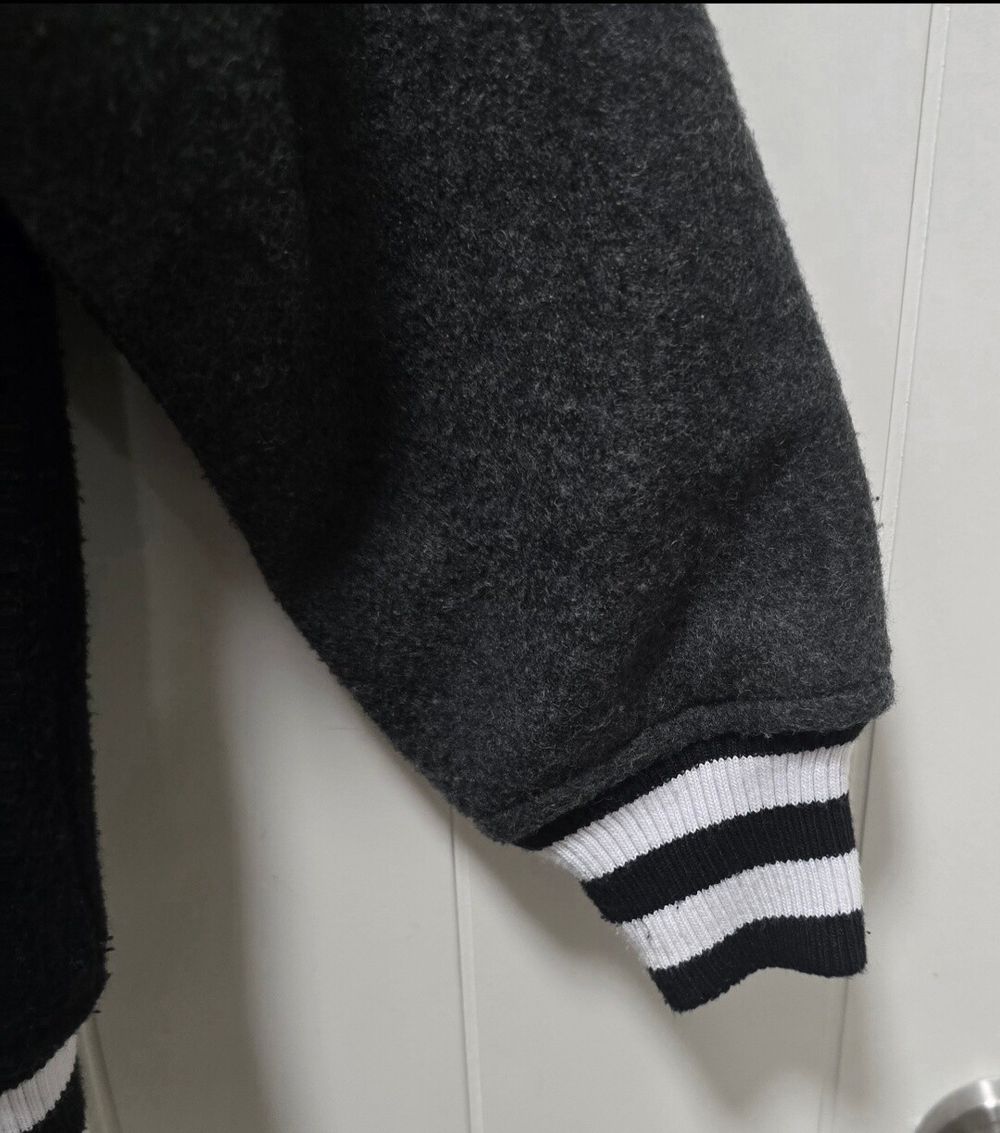 Old Navy Black and Grey Varsity Jacket