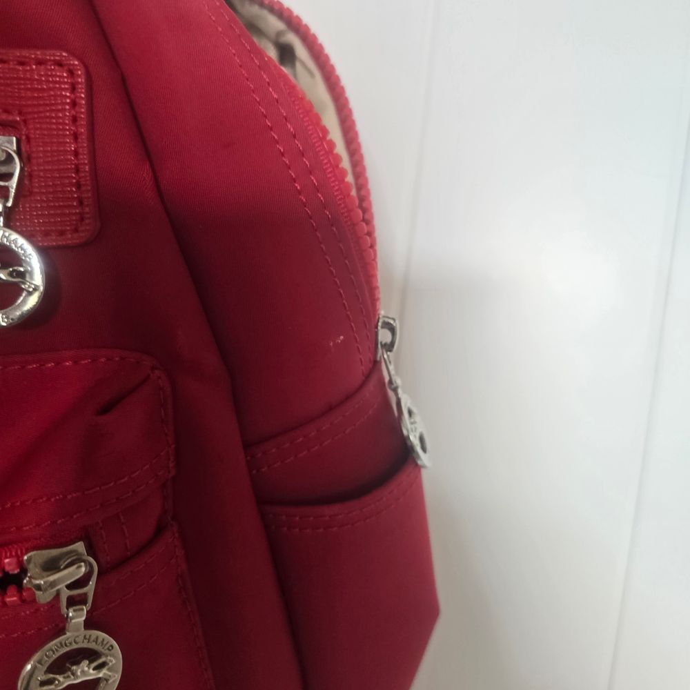 Longchamp Red Backpack