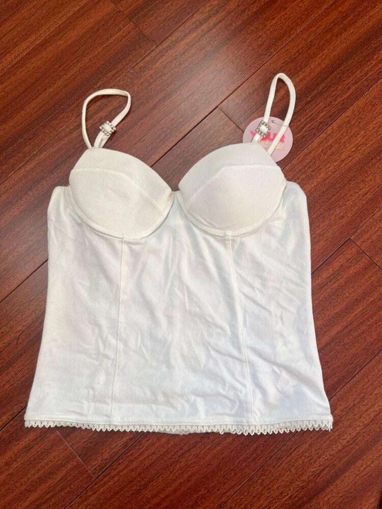 White Bustier Top