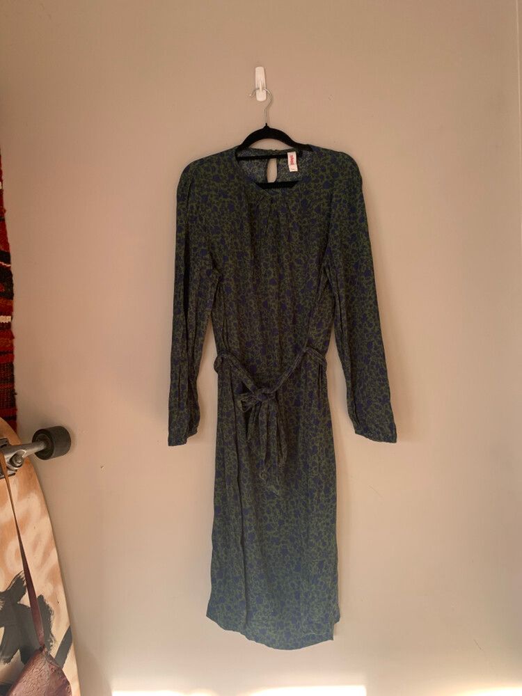 Sylvester Green and Blue Patterned Dress