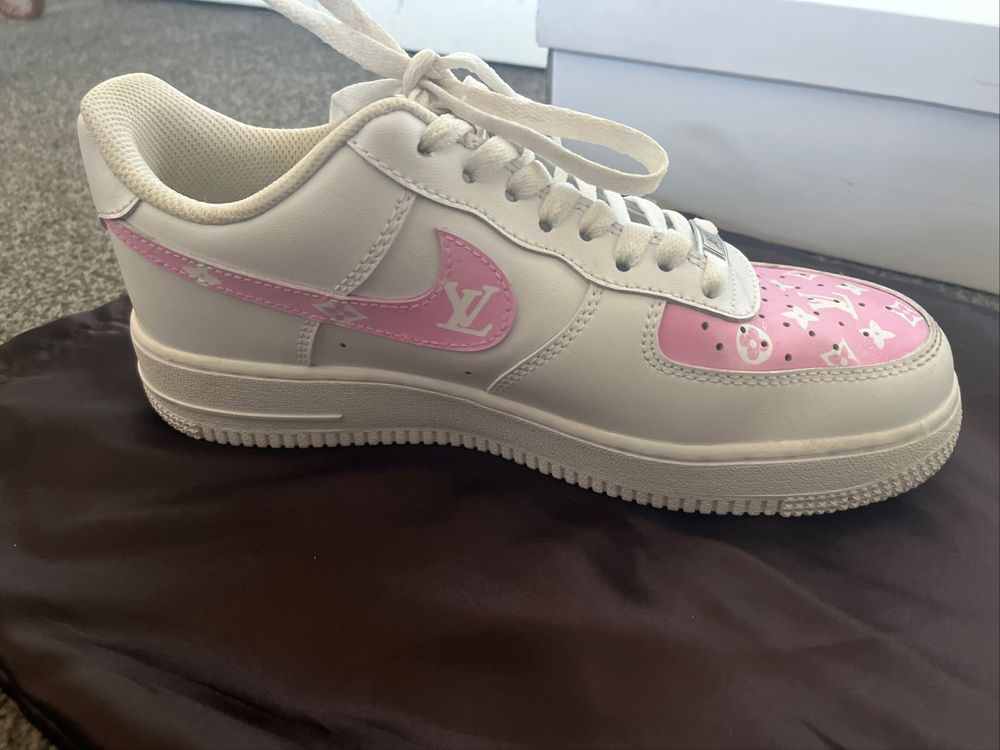nike air force louis vuitton pink