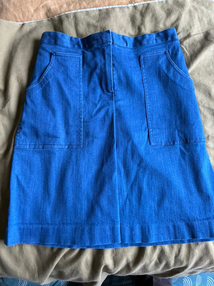 Tory Burch Blue Denim Skirt