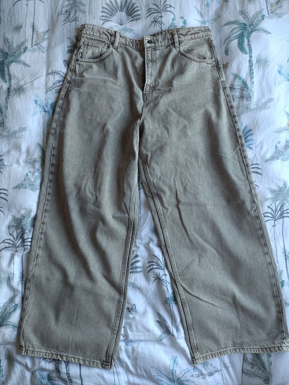 COTTON ON beige boyfriend super baggy jeans size 16/18
