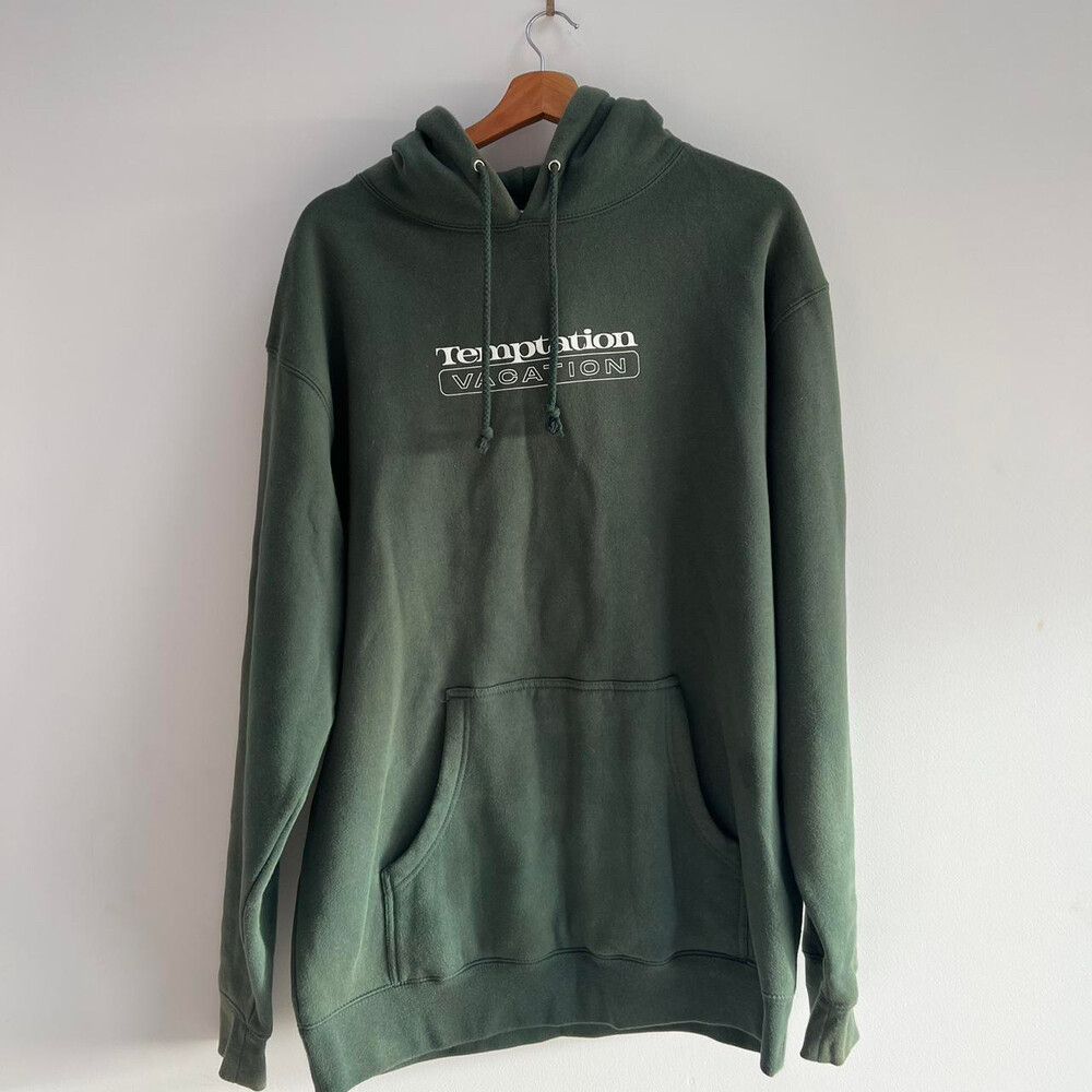 Temptation Vacation Forest Green Hoodie