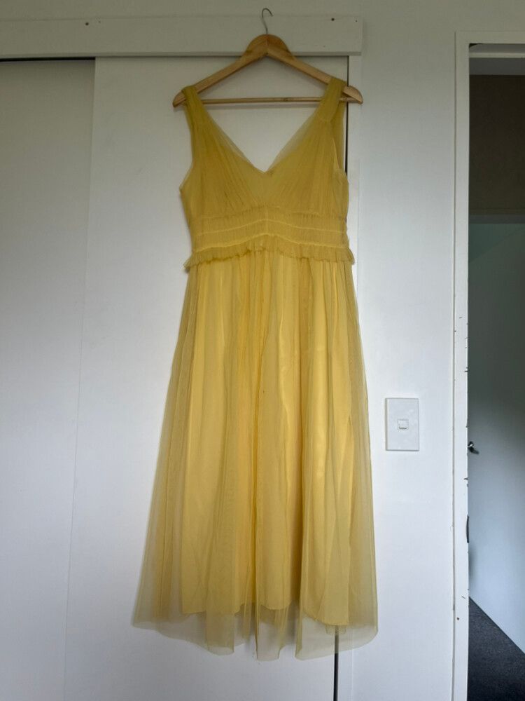 Yellow Sleeveless Dress