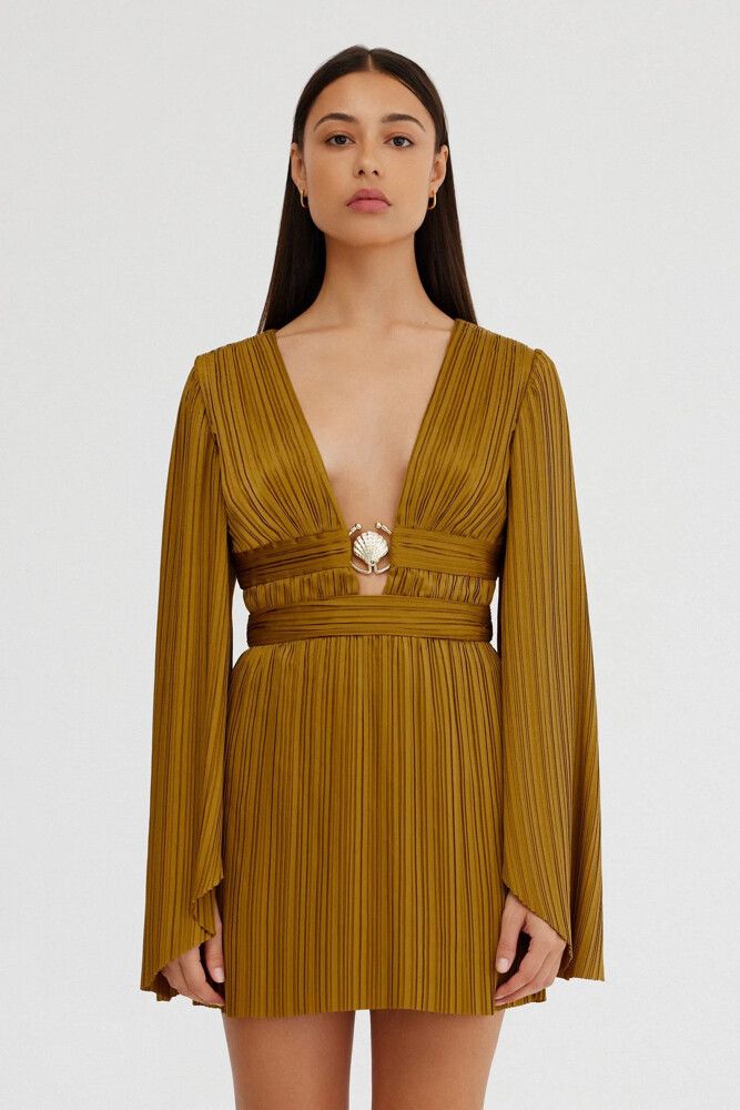 significant other gold dress Significant Other - Ivy Mini Dress main image 1