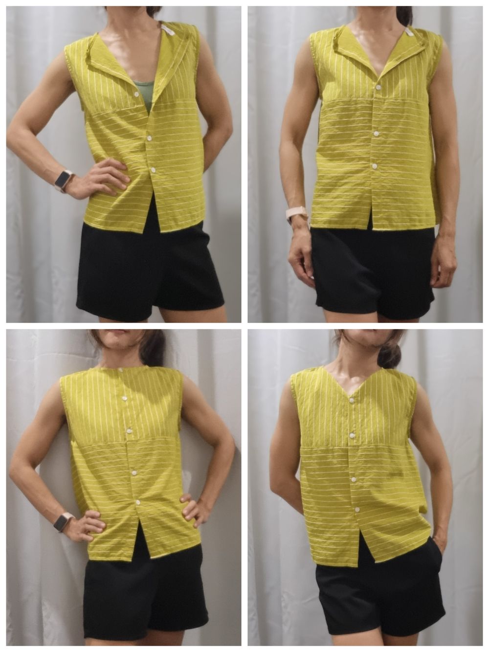 BUNDLE: 2x Reversible Tops! (4 Looks in 1) - Chic Black & Sunny Yellow