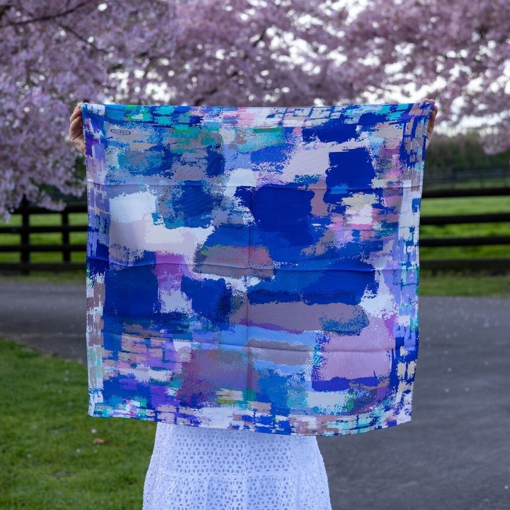 ITALIAN SILK SCARF by VRENI 80x80