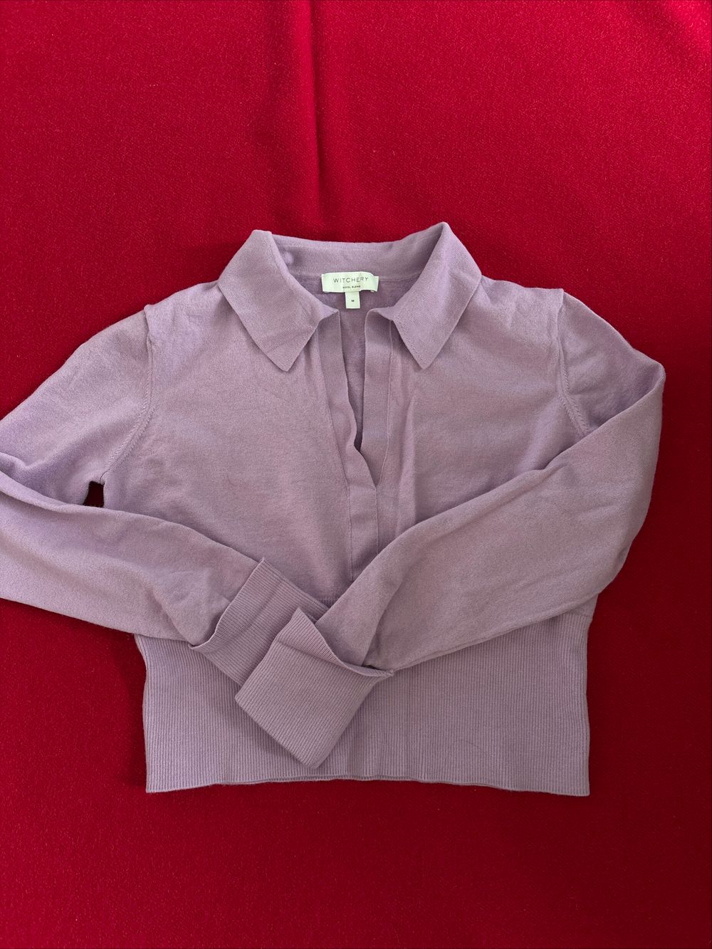 WITCHERY Lilac Knit Top