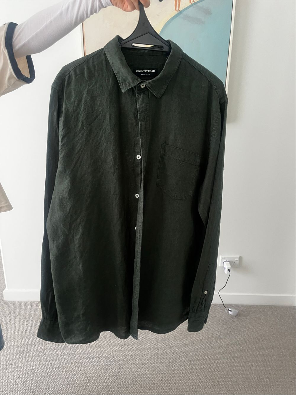 Country Road Green Linen Shirt