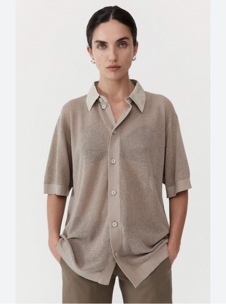 St. Agni Mesh Short Sleeve - Fog