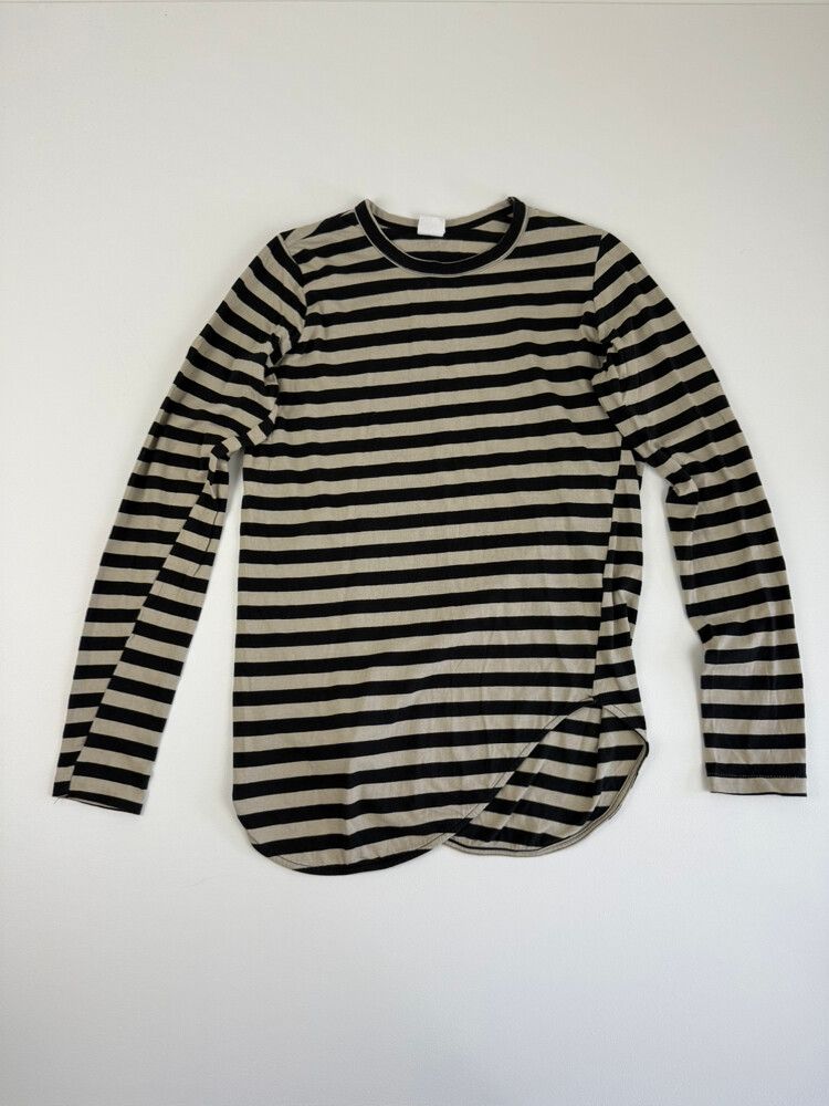 Bassike Stripe Long Sleeve Top