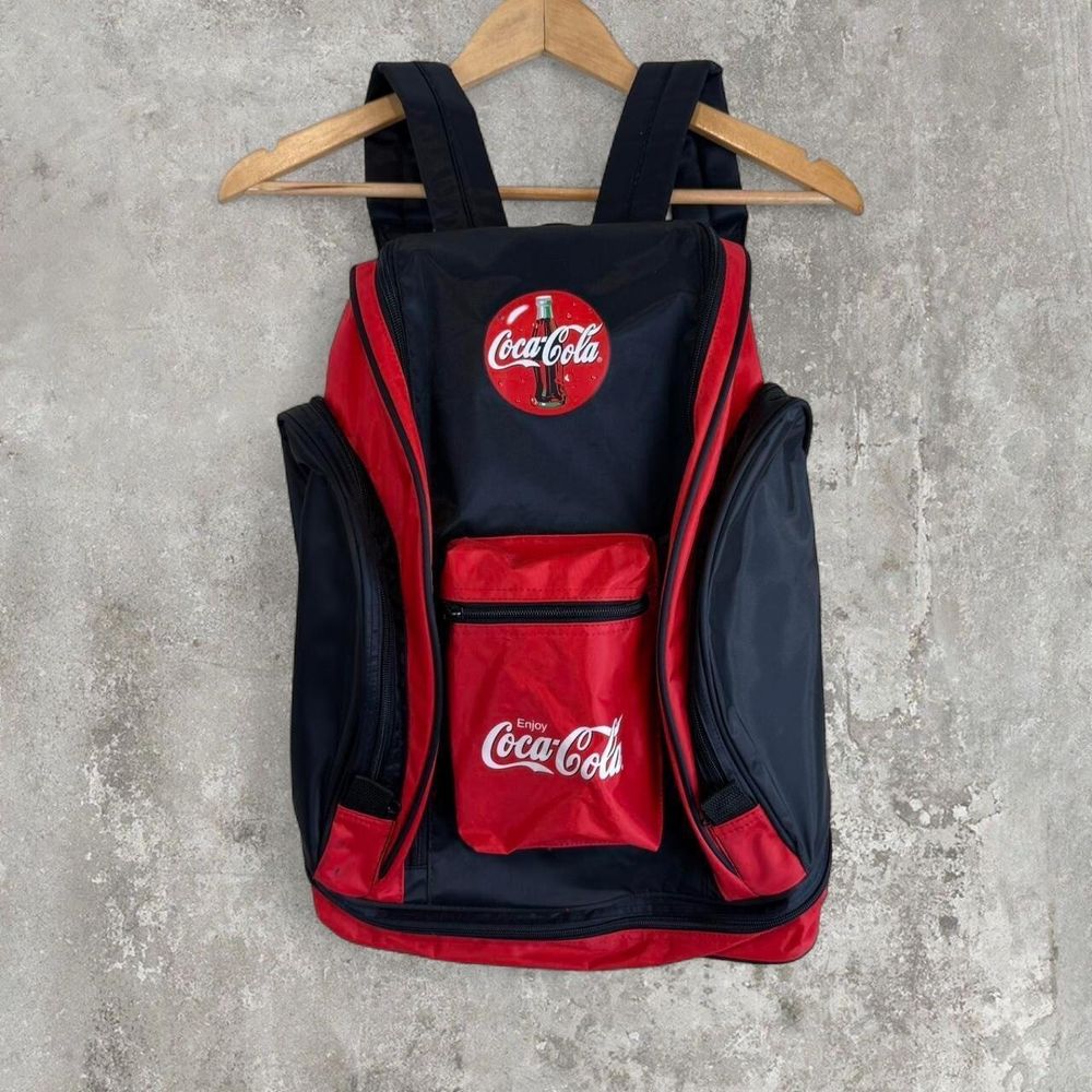 Coca-Cola black red backpack