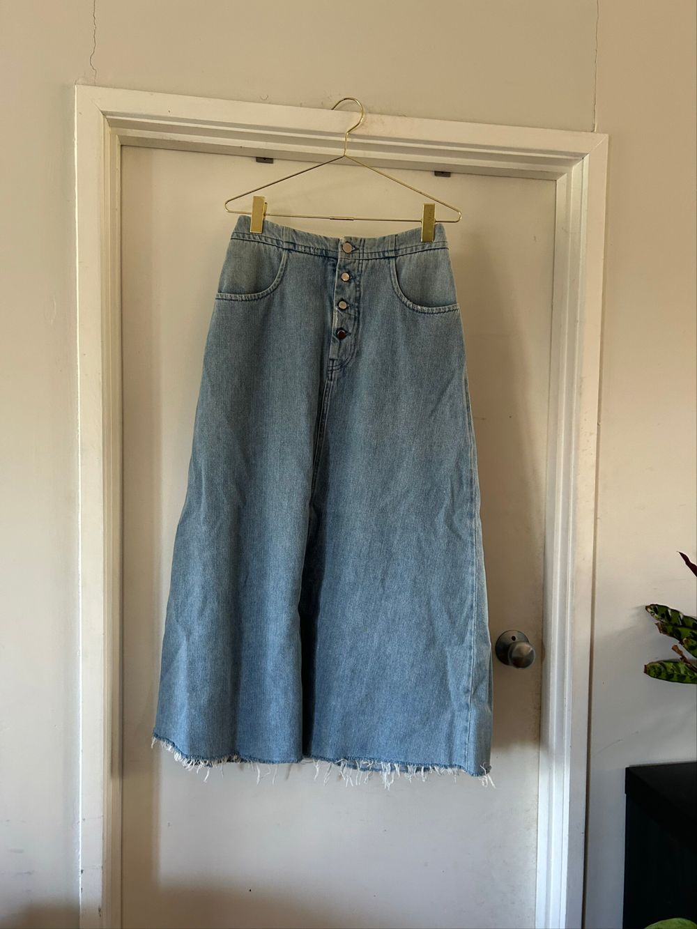 MM6 Maison Martin Margiela Blue Denim Skirt