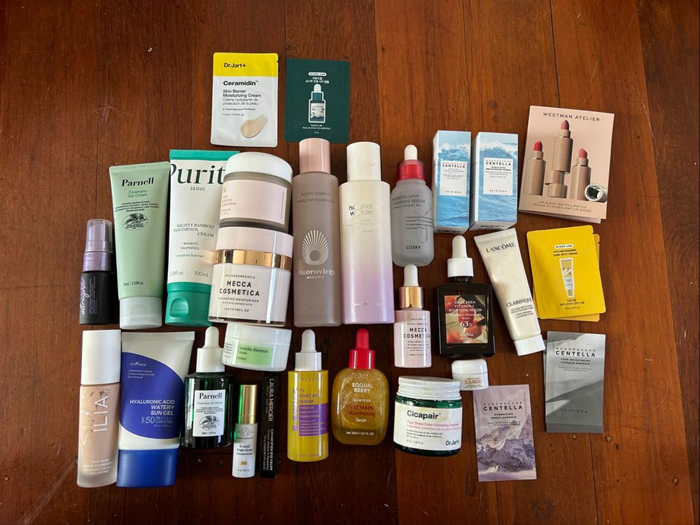 huge bundle of  Korean skincare + Mecca makeup and skincare