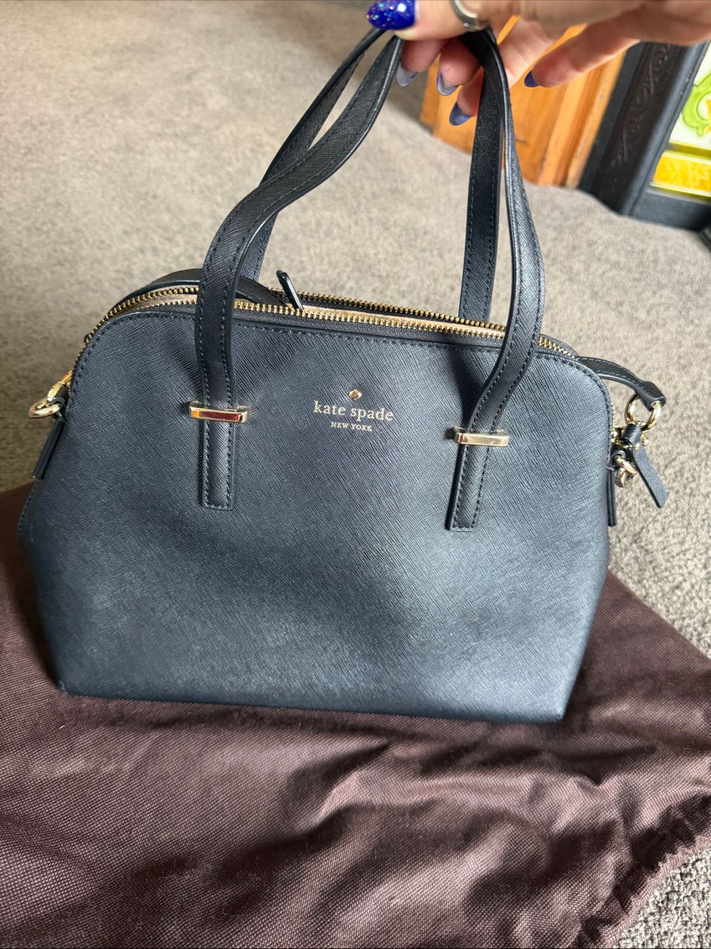 Kate Spade Black Leather Handbag